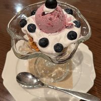 Blueberry parfait  at T's Restaurant in Tokyo
