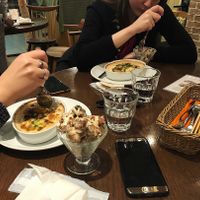 Lasagna for friends at T's Restaurant in Tokyo