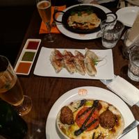 Main dish at T's Restaurant in Tokyo