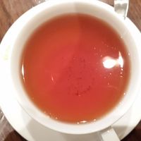 after the meal tea  at T's Restaurant in Tokyo