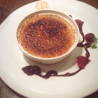 Creme brulee  at T's Restaurant in Tokyo