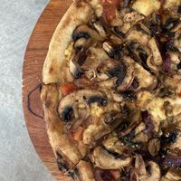   at Coral Vegan Pizza in Playa Del Carmen