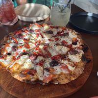   at Coral Vegan Pizza in Playa Del Carmen