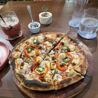 La mexa pizza  at Coral Vegan Pizza in Playa Del Carmen