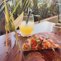   at Coral Vegan Pizza in Playa Del Carmen