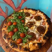   at Coral Vegan Pizza in Playa Del Carmen