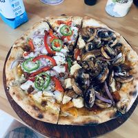   at Coral Vegan Pizza in Playa Del Carmen