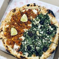   at Coral Vegan Pizza in Playa Del Carmen