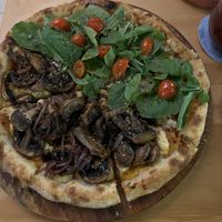 Fresh and fabulous vegan pizza and empanadas! The best we've had so far.  Refreshing berry lemonade. Friendly owners. Will definitely be back    at Coral Vegan Pizza in Playa Del Carmen