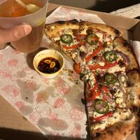   at Coral Vegan Pizza in Playa Del Carmen