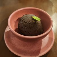 Sorvete de chocolate 🍫 😋 at Coral Vegan Pizza in Playa Del Carmen