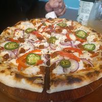 Lamexa pizza at Coral Vegan Pizza in Playa Del Carmen