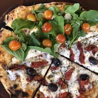 As delicious as it looks   at Coral Vegan Pizza in Playa Del Carmen