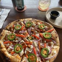   at Coral Vegan Pizza in Playa Del Carmen