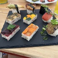 Sushi combi  at Viriditas Cocina Vegana in Oaxaca