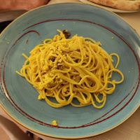 Carbonara ai frutti rossi at Ristorante Pizzeria Ranch in Cervia