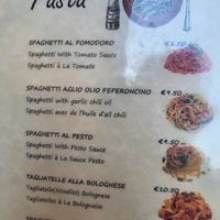 Two pastas in the top are vegan at Snack Bar Castello in Venice