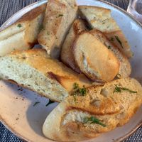 Vegan garlic bread  at Snack Bar Castello in Venice
