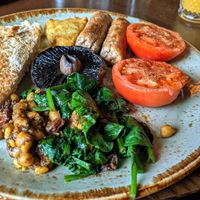 Vegan breakfast at The Spread Eagle in Blackburn