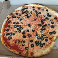 16" Vegan Black Olive Pizza at Cantore's Pizza in West Lebanon