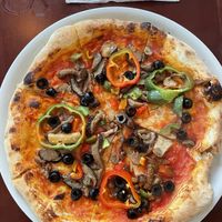 Pizza vegan ohne Käse  at Gusto in Havana