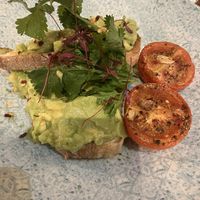 Avo toast  at Bob's Cafe in North West London