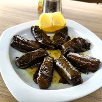 Vine leaves at Agora Cafe in Delphi