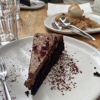 Pastís de café i xocolata  at Nordest Cafè in Puigcerda