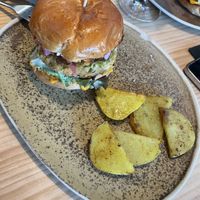 Vegan burger   at Nordest Cafè in Puigcerda