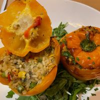 Stuffed peppers at Prestige Diner & Restaurant in New Providence