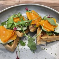 Lax Waffles 🧇   at Malila Coffee in Valencia