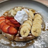 Vegan sweet Waffles   at Malila Coffee in Valencia