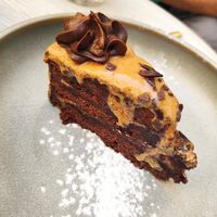 Chocolate cake vegano at Malila Coffee in Valencia
