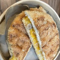 Cheese, mushroom and onion sandwich   at Malila Coffee in Valencia