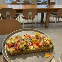 Vegan avocado toast  at Malila Coffee in Valencia