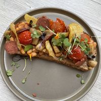 Vegan British toast  at Malila Coffee in Valencia