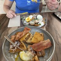 Both of our dishes    at Malila Coffee in Valencia