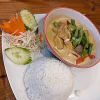 Vegan Thai green curry at Taste of Thailand in Sheffield