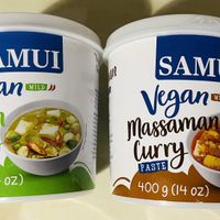 Vegan curry pastes for sale.   at Taste of Thailand in Sheffield