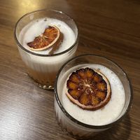 Cocktail ‘Amoretti Sour’ w aquafaba  at La Famiglia in Jindabyne