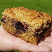 Cherry and apple streusel at The Depot Bakery in Sheffield