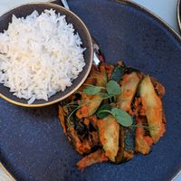 Sambal: courgettes, aubergines braisées at TERRA in Funchal