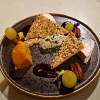 Selection of vegan cheeses at TERRA in Funchal
