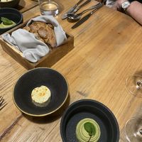 Bread with vegan butter and hummus!!  at TERRA in Funchal