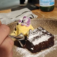 Chocolate brownie at TERRA in Funchal