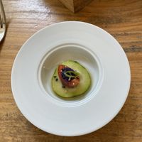 Cucumber amuse-bouche  at TERRA in Funchal