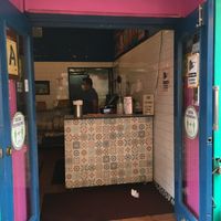 This is the entire venue; vey small. at Burrito Box in New York City