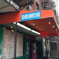 Front of venue. at Burrito Box in New York City