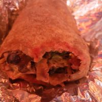 Portabello mushroom burrito 🌯 at Burrito Box in New York City
