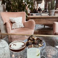 Plant-based brussel sprouts  at Soho House in Chicago
